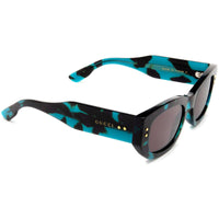 Gucci Women's Sunglasses - Havana Acetate Rectangular Frame Grey Lens | GG1215S 001 ,