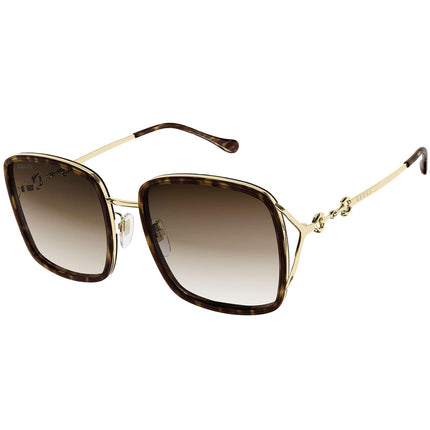 Gucci Women's Sunglasses - Havana and Gold Metal and Plastic Frame | GG1016SK 003 ,