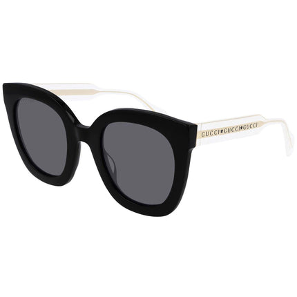 Gucci Women's Sunglasses - Nylon Lens Shiny Black and Clear Frame | GG0564SN 001 ,