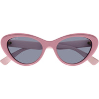 Gucci Women's Sunglasses - Pink Acetate Cat Eye Shape Frame Grey Lens | GG1170S 004 ,
