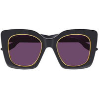 Gucci Women's Sunglasses - Purple Lens Black and Grey Plastic Frame | GG1151S 002 ,
