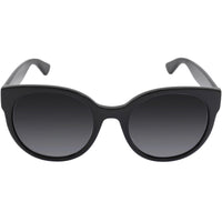 Gucci Women's Sunglasses - Shaded Grey Lens Shiny Black Plastic Frame | GG0035SN 001 ,