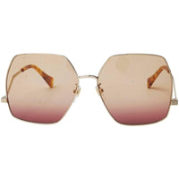 Gucci Women's Sunglasses - Shiny Gold Metal Frame Plastic Lens | GG1005S-30011756003 ,