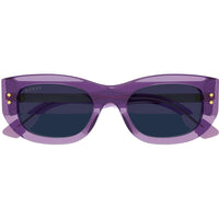 Gucci Women's Sunglasses - Violet Acetate Rectangular Frame Blue Lens | GG1215S 003 ,