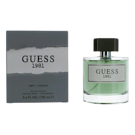 Guess 1981 by Guess, 3.4 oz Eau De Toilette Spray for Men ,