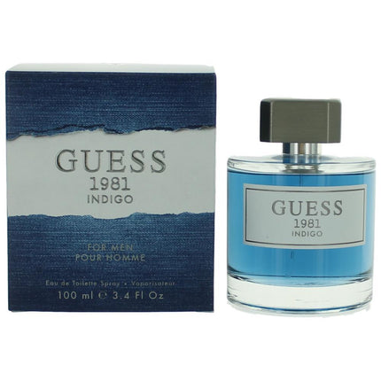 Guess 1981 Indigo by Guess, 3.4 oz Eau De Toilette Spray for Men ,