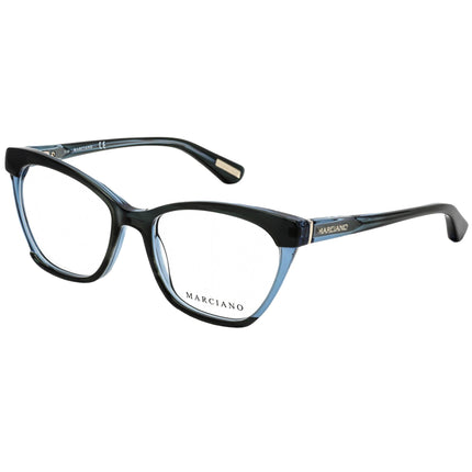 Guess By Marciano Unisex Eyeglasses - Clear Lens Blue Cat Eye Frame | GM0287-3 092 ,