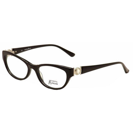 Guess By Marciano Women's Eyeglasses - Black Rectangular Frame | GM0196 0196 BLK ,