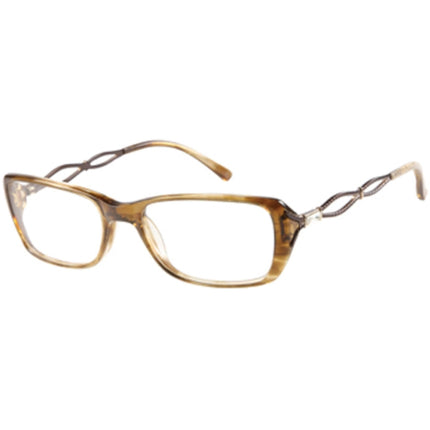 Guess By Marciano Women's Eyeglasses - Brown Horn Full Rim Frame | GM0157 0157 BRNHN ,