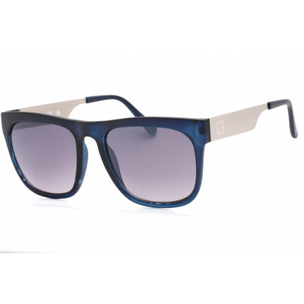 Guess Factory Men's Sunglasses - Blue Rectangular Plastic Frame Blue Lens | GF0188 91B ,