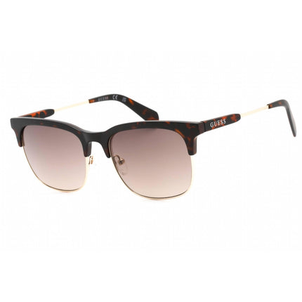 Guess Factory Men's Sunglasses - Dark Havana Rectangular Plastic Frame | GF0225 52F ,