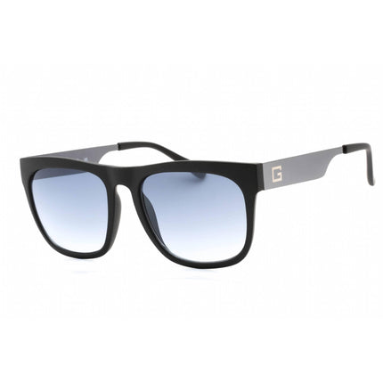 Guess Factory Men's Sunglasses - Matte Black Frame Gradient Blue Lens | GF0188 02W ,