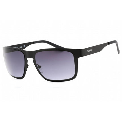 Guess Factory Men's Sunglasses - Matte Black Rectangular Plastic Frame | GF0197 02B ,