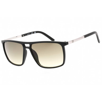 Guess Factory Men's Sunglasses - Matte Black Rectangular Plastic Frame | GF0236 02P ,