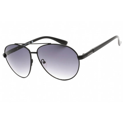 Guess Factory Men's Sunglasses - Shiny Black Frame Gradient Smoke Lens | GF0221 01B ,