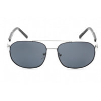 Guess Factory Men's Sunglasses - Shiny Blue Aviator Frame Smoke Lens | GF0250 90A ,