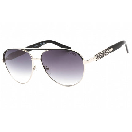 Guess Factory Men's Sunglasses - Shiny Dark Nickeltin Rectangular Frame | GF0287 06B ,