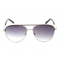 Guess Factory Men's Sunglasses - Shiny Dark Nickeltin Rectangular Frame | GF0287 06B ,
