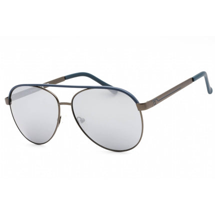 Guess Factory Men's Sunglasses - Shiny Gunmetal Frame Smoke Mirror Lens | GF0172 08C ,