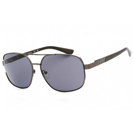 Guess Factory Men's Sunglasses - Shiny Gunmetal Metal Frame Smoke Lens | GF0227 08A ,