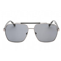 Guess Factory Men's Sunglasses - Shiny Gunmetal Metal Pilot Shape Frame | GF5111 08A ,