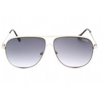 Guess Factory Men's Sunglasses - Shiny Light Nickeltin Rectangular Frame | GF0208 10B ,