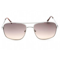 Guess Factory Men's Sunglasses - Shiny Light Nickeltin Rectangular Frame | GF0211 10F ,