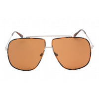 Guess Factory Men's Sunglasses - Shiny Light Ruthenium Frame Brown Lens | GF0239 14E ,