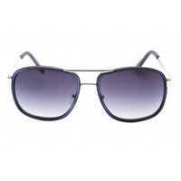 Guess Factory Men's Sunglasses - Silver Navy Frame Grey Gradient Lens | GF0216 92W ,
