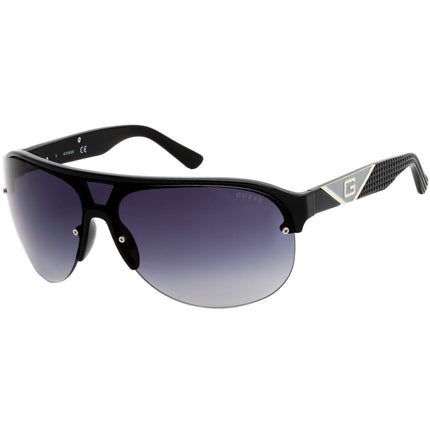 Guess Factory Unisex Sunglasses - Gradient Grey Plastic Lens Black Frame | GF5066 01B ,
