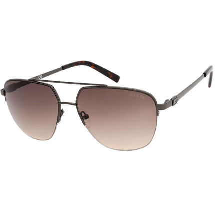 Guess Factory Unisex Sunglasses - Gradient Lens Full Rim Grey Metal Frame | GF5065 08F ,
