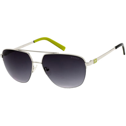 Guess Factory Unisex Sunglasses - Grey Plastic Lens Silver Metal Frame | GF5065 10B ,