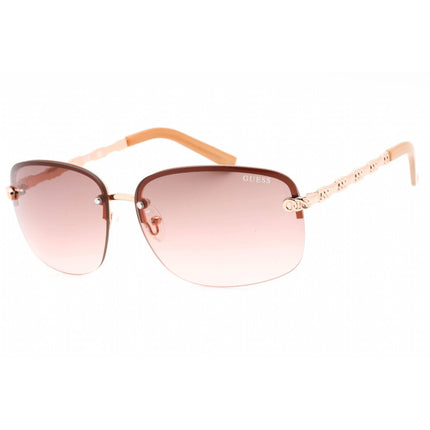 Guess Factory Women's Sunglasses - Aviator Frame Gradient Bordeaux Lens | GF0388 28T ,