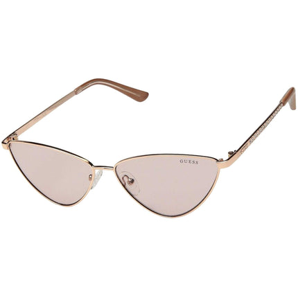 Guess Factory Women's Sunglasses - Bordeaux Lens Shiny Rose Gold Frame | GF6095 28T ,