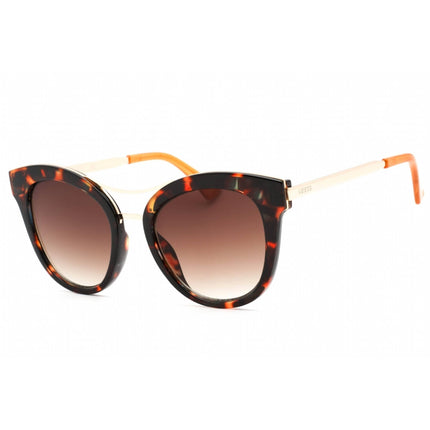 Guess Factory Women's Sunglasses - Dark Havana Frame Brown Mirror Lens | GF0304 52G ,