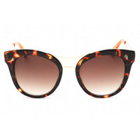 Guess Factory Women's Sunglasses - Dark Havana Frame Brown Mirror Lens | GF0304 52G ,