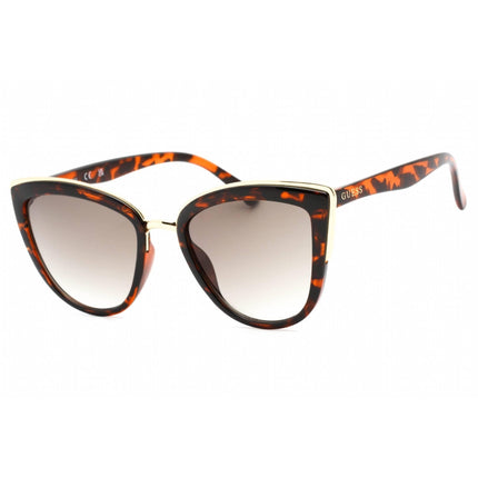 Guess Factory Women's Sunglasses - Dark Havana Frame Gradient Brown Lens | GF0313 52F ,