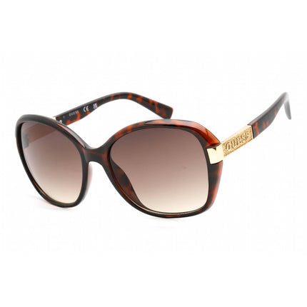 Guess Factory Women's Sunglasses - Dark Havana Frame Gradient Brown Lens | GF0371 52F ,