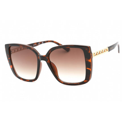 Guess Factory Women's Sunglasses - Dark Havana Frame Gradient Brown Lens | GF0427 52F ,