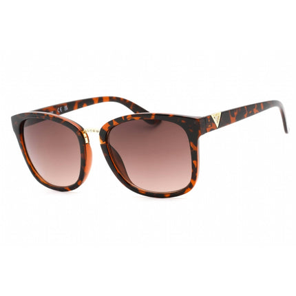 Guess Factory Women's Sunglasses - Dark Havana Rectangular Plastic Frame | GF0327 52F ,