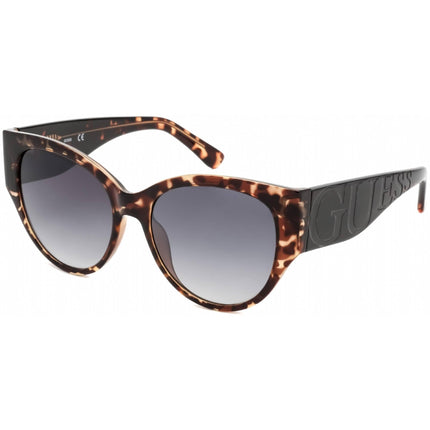 Guess Factory Women's Sunglasses - Full Rim Dark Havana Plastic Cat Eye | GF6118 52C ,
