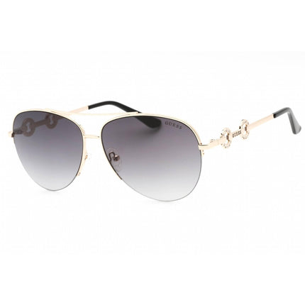 Guess Factory Women's Sunglasses - Full Rim Gold Metal Aviator Frame | GF6171 32B ,