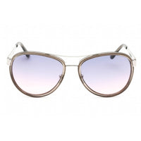 Guess Factory Women's Sunglasses - Full Rim Grey/Silver Metal Aviator | GF6188 20B ,