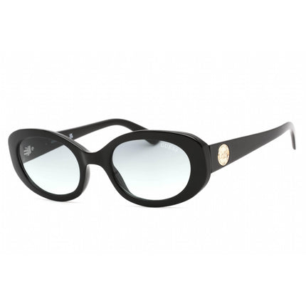 Guess Factory Women's Sunglasses - Full Rim Shiny Black Plastic Cat Eye | GF6150 01B ,