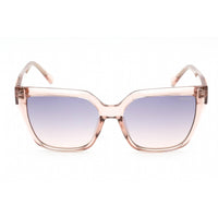 Guess Factory Women's Sunglasses - Full Rim Shiny Pink Plastic Square | GF6184 72W ,