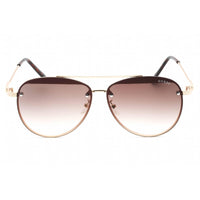 Guess Factory Women's Sunglasses - Gold Aviator Frame Gradient Brown Lens | GF0386 32F ,