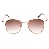 Guess Factory Women's Sunglasses - Gold Cat Eye Frame Gradient Brown Lens | GF0343 32F ,