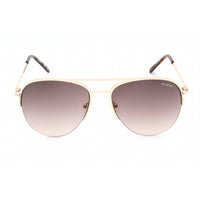 Guess Factory Women's Sunglasses - Gold Metal Frame Gradient Brown Lens | GF0224 32F ,