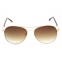 Guess Factory Women's Sunglasses - Gold Metal Frame Gradient Brown Lens | GF0295 33F ,