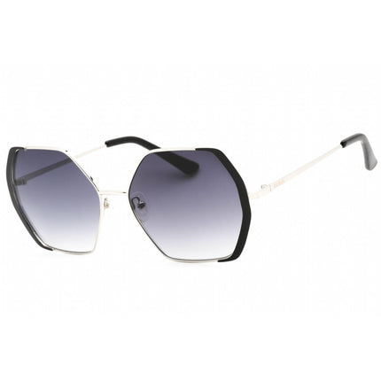 Guess Factory Women's Sunglasses - Round Metal Frame Gradient Smoke Lens | GF0387 10B ,